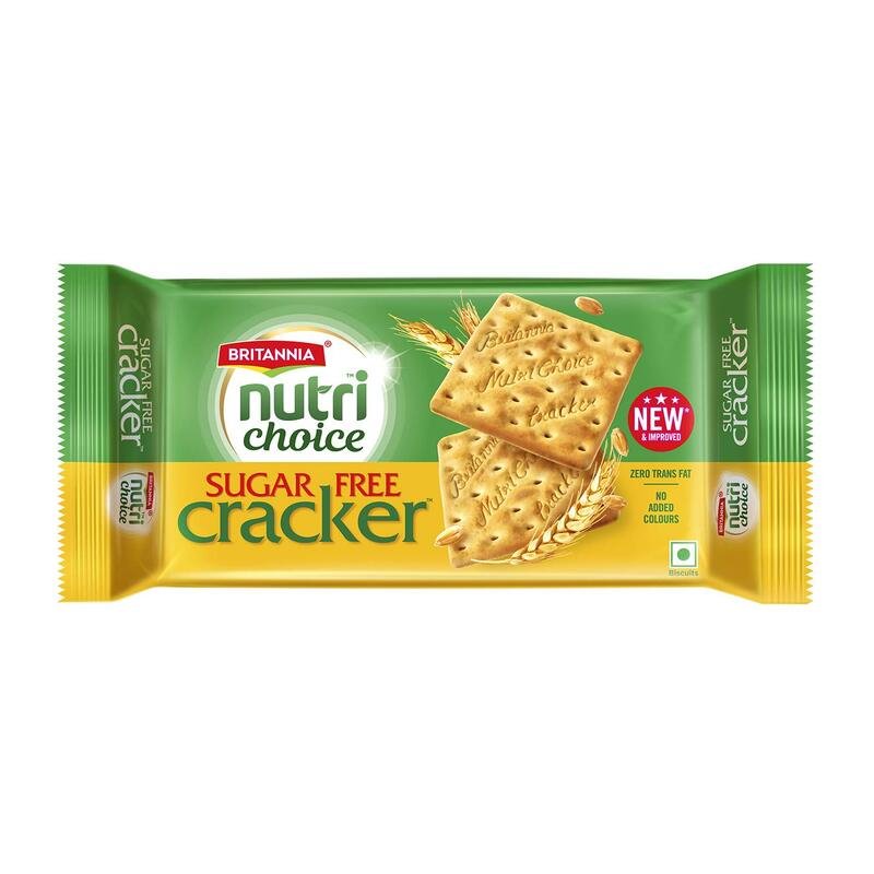 Britannia Nutri Choice Sugarfree Cracker Biscuits 300 Gms Gropharm 